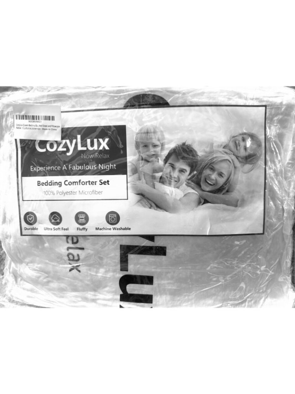 CozyLux Queen Bedding Comforter Set With Fitted Sheet & Pillowcase 100% Polyeste - Picture 2 of 6